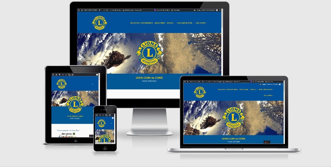 screenshot site le lions club