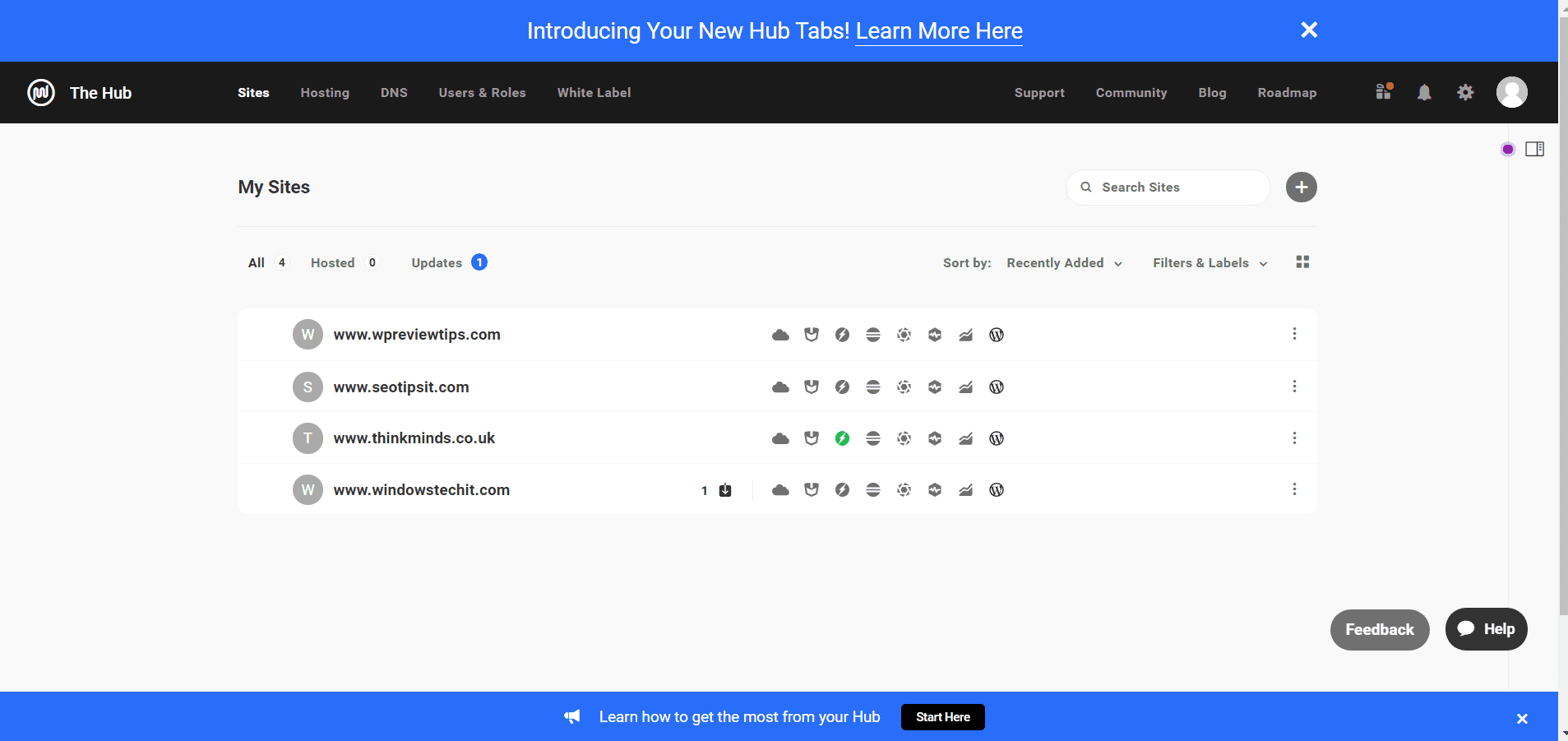 hub de gestion de sites wpmudev WPMUDEV Le Hub de gestion de vos sites Internet